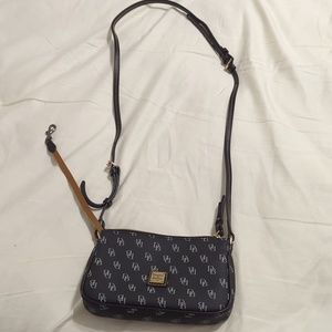 Dooney and Bourke  monogrammed black purse